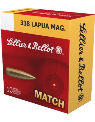Sellier & Bellot S&b 338 Lapua Magazine Match 300 Grain Bthp 10 Rounds 10 Boxes per Case