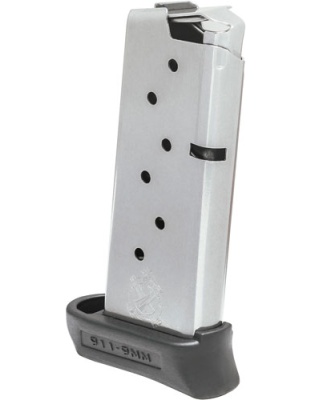 Springfield Armory Magazine 911 9 mm 7 Rounds Stainless Steel
