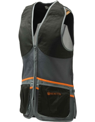 Beretta Men's Full Mesh Vest Large Black/Grey