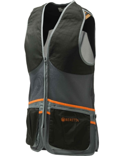 Beretta Men's Full Mesh Vest Large Black/Grey