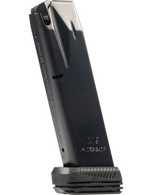 MEC-Gar Magazine Beretta 92FS 9 mm 20 Rounds Extended Anti-Friction Coating-Black