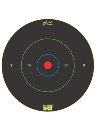 Pro-Shot Products Splatter Shot Target 12" Bullseye Multi-Color 5-Pack