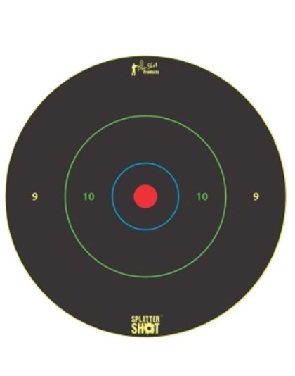 Pro-Shot Products Splatter Shot Target 12" Bullseye Multi-Color 5-Pack