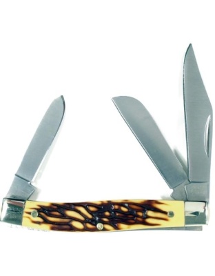Ruko Folder 3.5" Simulated Deer Horn Handle Clamshell