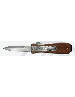 Smith & Wesson Knife Unwavered Out-the-Front 3" Spear Point Satin/Wood
