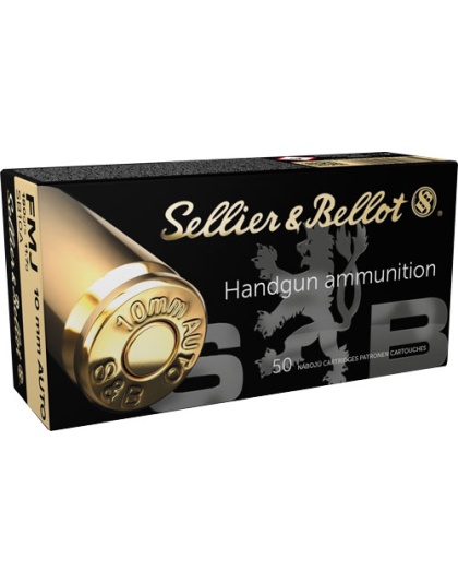 Sellier & Bellot S&b 10 mm 180 Grain Full Metal Jacket 50 Rounds 20 Boxes per Case