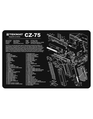 Tekmat Armorers Bench Mat 11"x17" CZ-75 Pistol
