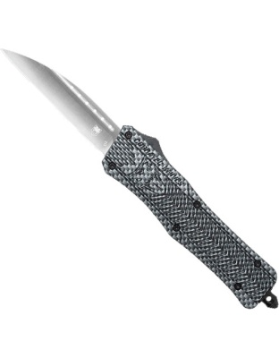 Cobratec Knives Medium CTK1 Out-the-Front Carbon Fiber 3" Wharncliffe