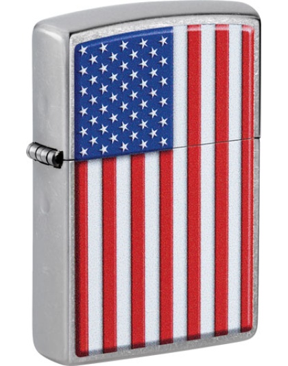 Zippo Windproof Lighter Patriotic Street Chrome