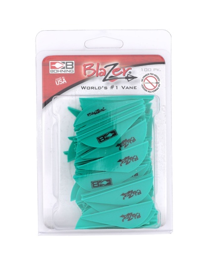 Bohning Blazer Vanes Teal Tiger 100 pk.