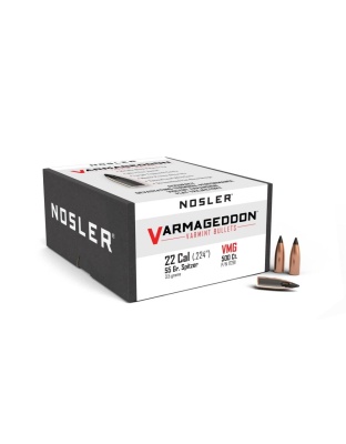 Nosler VarMageddon Rifle Bullets.22 cal.224" 55 gr FB-TIPPED 500/ct