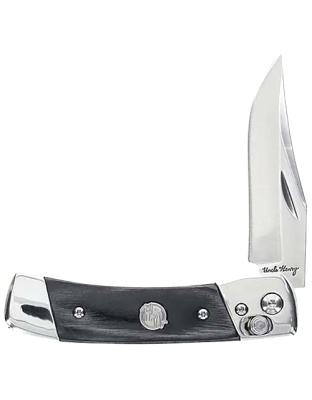 Uncle Henry Knife PLB5 2.9" Blade Lmnt Wood Handles Pivot