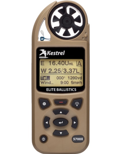 Kestrel Ballistics 5700X Wez with Applied Ballistics Tan