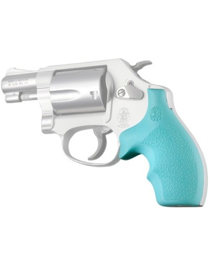 Hogue Smith & Wesson J Frame Round Butt Bantam Aqua