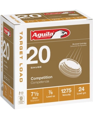 Aguila Shotshell 20 Gauge 2.75" 7/8 Ounce #7.5 250 Rounds Case Lot
