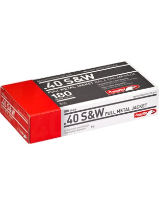 Aguila 40 S&W 180 Grain Full Metal Jacket-Fn 50 Rounds 20 Boxes per Case