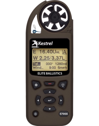 Kestrel Ballistics 5700X Elite with Applied Ballistics Flat Dark Earth