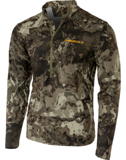 Muddy Apparel Trx Lightweight Quarter Zip Veil Canyon Grey X-Large