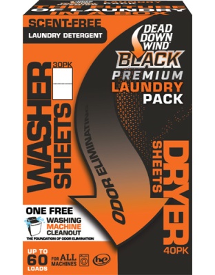 Dead Down Wind Black Premium Laundry Kit Detergent/Dryer Sheet Combo