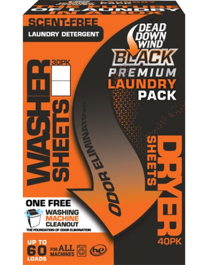Dead Down Wind Black Premium Laundry Kit Detergent/Dryer Sheet Combo