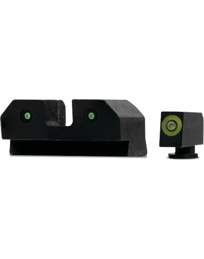 XS Sight Systems RDE Night Sights Green - Glock 17 19 22-24 26 27 31-36 38