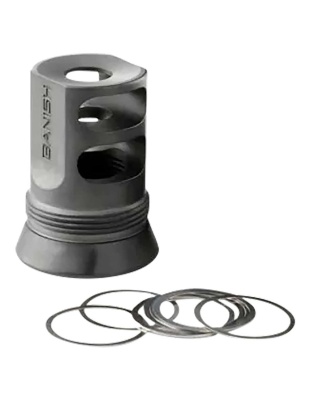 Banish 4581 30-Gold Muzzle Brake 5/8x24 Black