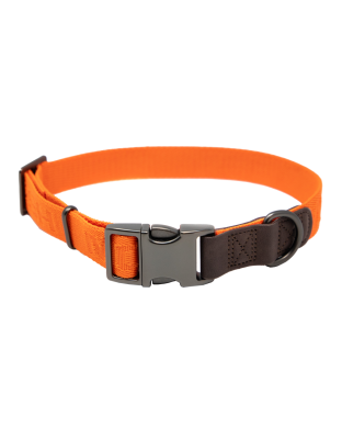 MoMarsh Adjustable Dog Collar 15"-23" Hunter Orange