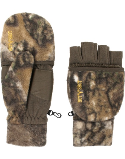 Hot Shot HF-2 Bulls-Eye Pop-Top Mitten Fleece Insulated Realtree APX Large — Model B02-0RX-255-L