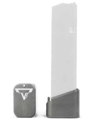 Taran Tactical Inv Ti Firepower Base Pad Kit for Glock +5/6 Tit Gray