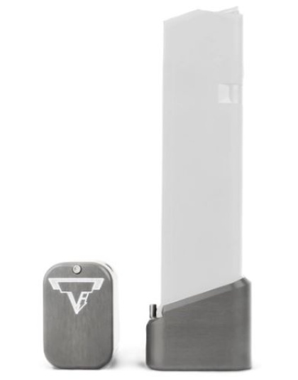 Taran Tactical Inv Ti Firepower Base Pad Kit for Glock +5/6 Tit Gray