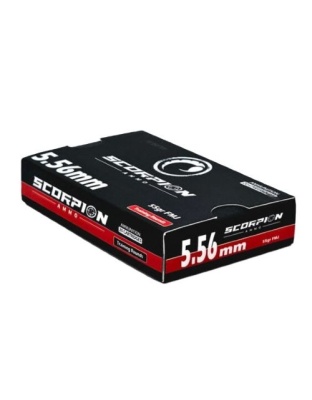 Scorpion Ammo 5.56X45 55 Grain Full Metal Jacket 20 Rounds 25 Boxes per Case