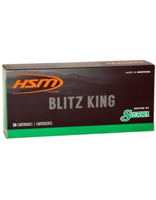HSM Ammo 221 Rem Fireball 50 Grain Blitz King 20 Rounds 25 Boxes per Case