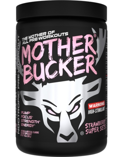 Bucked Up Pre-Workout Mother Bucker Strawberry Sets 20 Srv