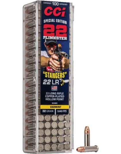 CCI Stangers 22LR 32 Grain Jacketed Hollow Point 1640 Feet Per Second 100 Rounds 50 Boxes per Case