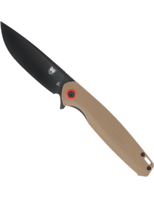Cobratec Knives Rath 3.5" Folder Brown D2 Black Blade