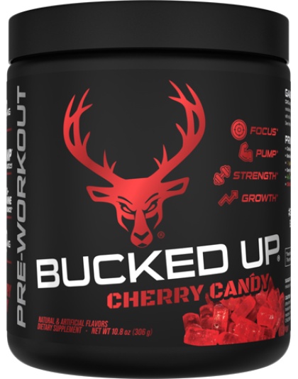 Bucked Up Pre-Workout Cherry Hard Candy 30 Servings