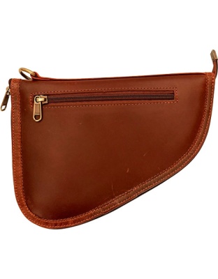 Palmetto Bag Co Pistol Case Medium Ox Blood-Brown Buffalo