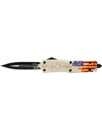 Templar Knife Small Out-the-Front We the People 2.75" Black Dagger