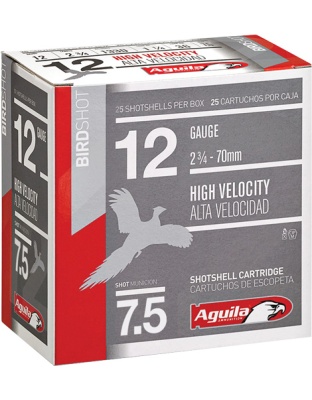 Aguila Shotshell 12 Gauge 2.75" 1-1/4 Ounce #7.5 25 Rounds 10 Boxes per Case