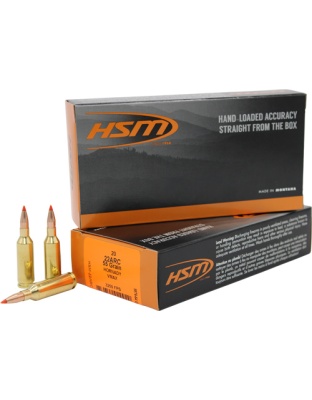 HSM Ammo 22 Arc 55 Grain V-Max 20 Rounds 25 Boxes per Case