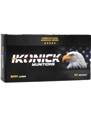 Ikonick Usa 9MM 147 Grain Fmj Subsonic 50 Rounds 20BX/Cs