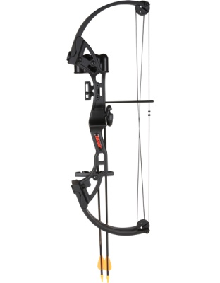 Bear Archery Youth Compound Bow Brave Right-Hand Black Age 8+