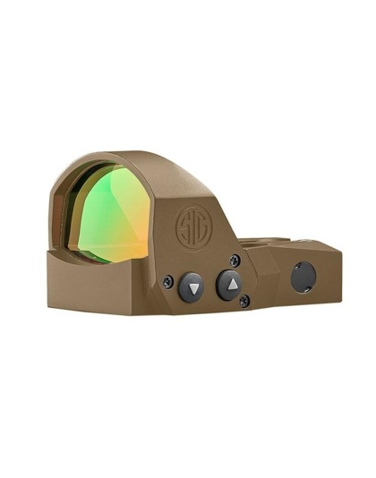 Sig Sauer Romeo1PRO Open-Reflex Red Dot Sight 1x30mm 6MOA Adj Steel Shroud FDE