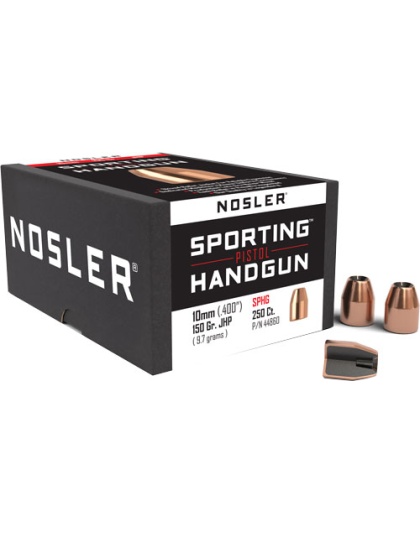 Nosler Bullets 10 mm .400 150 Grain Jacketed Hollow Point 250 Count