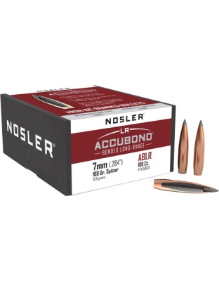 Nosler Bullets 7 mm.284 168 Grain Accubond Long Rifle 100 Count