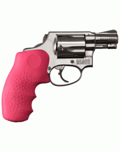 Hogue Smith & Wesson J Frame Rubber Round Butt Monogrip Pink