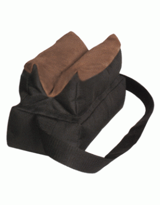 The Outdoor Connection Toc Fatbag Bench Bag Filled Black Fabric/Leather with Strap