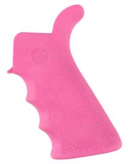 Hogue AR-15 Beavertail Grip with Finger Grooves Pink