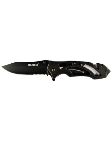Ruko Folder Ti Tactical Knife 3.3" Vented Titanium Handle