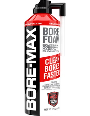 Real Avid Bore-Max Bore Foam 12 Ounce. Aerosal Flip Up Nozzle